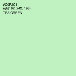 #C0F2C1 - Tea Green Color Image