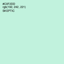 #C0F2DD - Skeptic Color Image