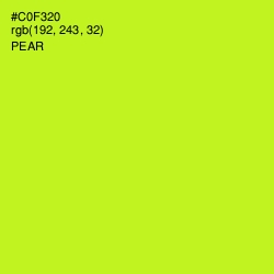 #C0F320 - Pear Color Image