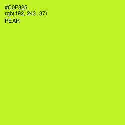 #C0F325 - Pear Color Image