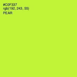 #C0F337 - Pear Color Image
