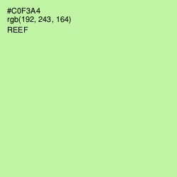 #C0F3A4 - Reef Color Image