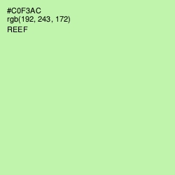 #C0F3AC - Reef Color Image