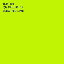 #C0F401 - Electric Lime Color Image