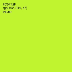 #C0F42F - Pear Color Image