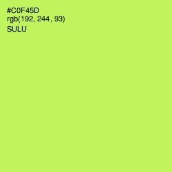 #C0F45D - Sulu Color Image