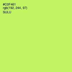 #C0F461 - Sulu Color Image