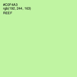 #C0F4A3 - Reef Color Image