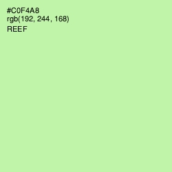 #C0F4A8 - Reef Color Image