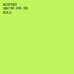 #C0F55D - Sulu Color Image