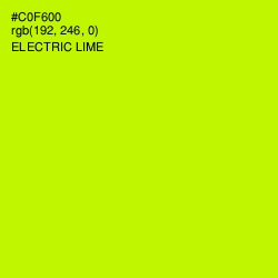 #C0F600 - Electric Lime Color Image