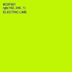 #C0F601 - Electric Lime Color Image