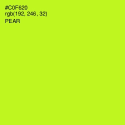 #C0F620 - Pear Color Image