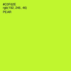 #C0F62E - Pear Color Image