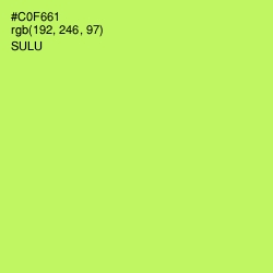 #C0F661 - Sulu Color Image