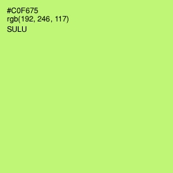 #C0F675 - Sulu Color Image
