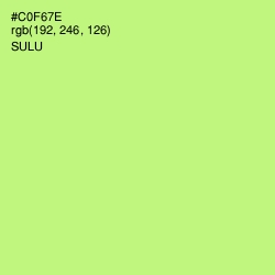 #C0F67E - Sulu Color Image