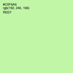 #C0F6A6 - Reef Color Image