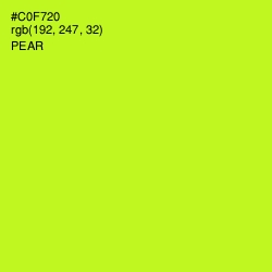 #C0F720 - Pear Color Image