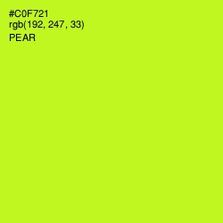 #C0F721 - Pear Color Image
