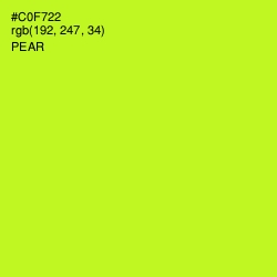 #C0F722 - Pear Color Image