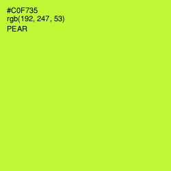 #C0F735 - Pear Color Image