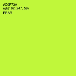 #C0F73A - Pear Color Image