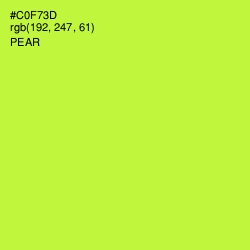 #C0F73D - Pear Color Image