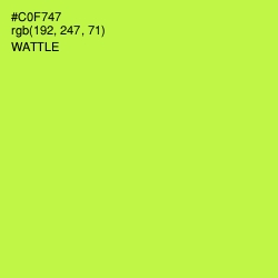 #C0F747 - Wattle Color Image