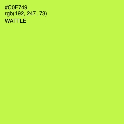 #C0F749 - Wattle Color Image