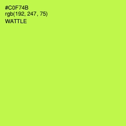 #C0F74B - Wattle Color Image
