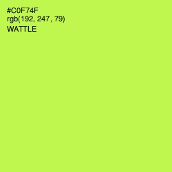 #C0F74F - Wattle Color Image