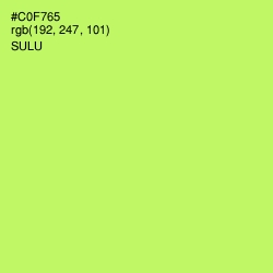 #C0F765 - Sulu Color Image