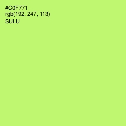 #C0F771 - Sulu Color Image