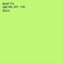 #C0F774 - Sulu Color Image