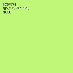 #C0F778 - Sulu Color Image