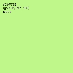 #C0F78B - Reef Color Image