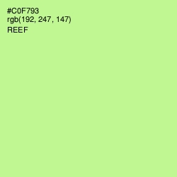 #C0F793 - Reef Color Image