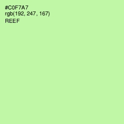 #C0F7A7 - Reef Color Image