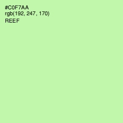 #C0F7AA - Reef Color Image