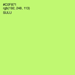 #C0F871 - Sulu Color Image