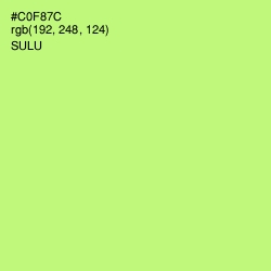 #C0F87C - Sulu Color Image