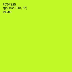 #C0F925 - Pear Color Image