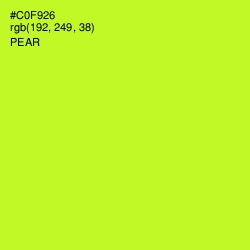 #C0F926 - Pear Color Image