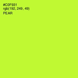 #C0F931 - Pear Color Image