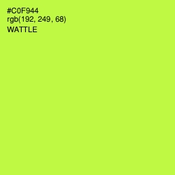 #C0F944 - Wattle Color Image