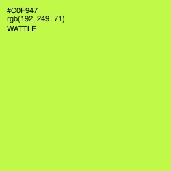 #C0F947 - Wattle Color Image