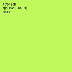 #C0F95B - Sulu Color Image