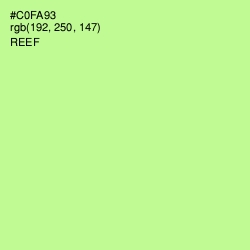 #C0FA93 - Reef Color Image