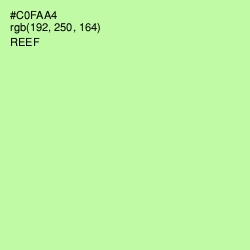 #C0FAA4 - Reef Color Image